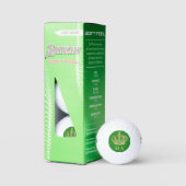 Bosgroene kroon koning monogram initiaal golfballen (Verpakking)