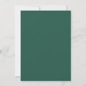 Bosgroene Pastel Bloemen Bruiloft Kaart (Achterkant)