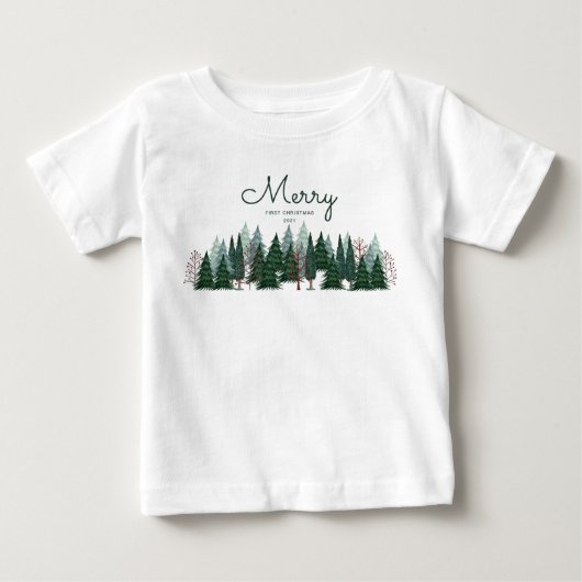 Bosgroene pijnbomen natuur Kerst Vakantie (Voorkant)