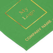 Bosgroene salon business logo korte tafelloper (Hoek)