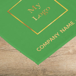 Bosgroene salon business logo korte tafelloper