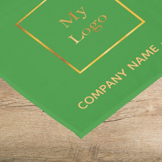 Bosgroene salon business logo korte tafelloper