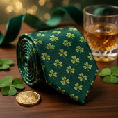 Bosgroene Shamrock Stropdas