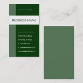 bosgroene stroomlijn visitekaartje (Voorkant / Achterkant)