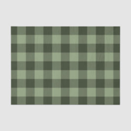 Bosgroene tartan geruite patroonprint tissuepapier