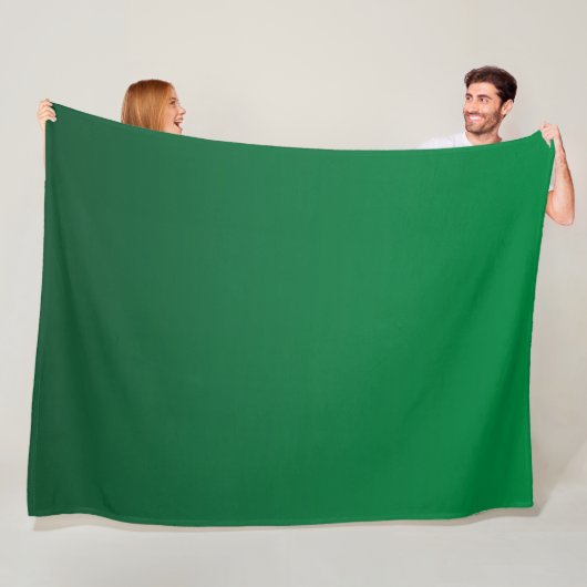 Bosgroene tinten fleece deken (In situ)