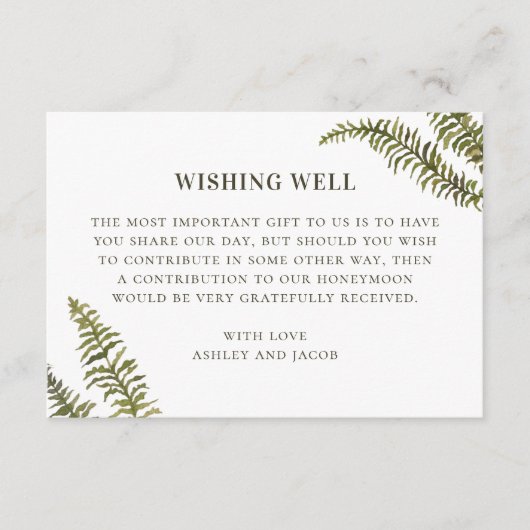 Bosgroene varen. Trouwwens goed Informatiekaartje (Voorkant)