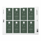 Bosgroene verticale zelfgemaakte cosmetica label (Full Sheet)
