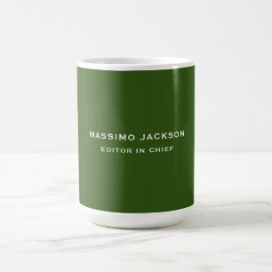 Bosgroene vlakte elegante minimalistische eenvoudi koffiemok