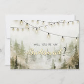 Bosgrond, Bos, Dennenbomen, Lichtslingers Kaart (Voorkant)