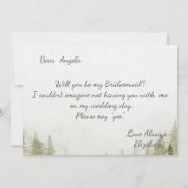 Bosgrond, Bos, Dennenbomen, Lichtslingers Kaart (Achterkant)