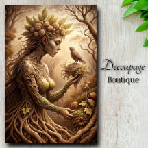 Bosgrond Fluister Droge Droom Decoupage