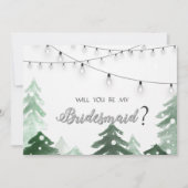 Bosgrond, Kerstverlichting voor het bos, Trouwjapo Kaart (Voorkant)