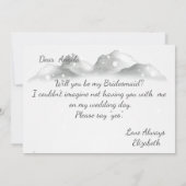 Bosgrond, Kerstverlichting voor het bos, Trouwjapo Kaart (Achterkant)