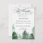 Bosgrond, Slingerlicht, Trouwreceptie Kaart (Voorkant)