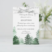 Bosgrond, Slingerlicht, Trouwreceptie Kaart (Staand voorkant)