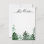 Bosgrond, Slingerlicht, Trouwreceptie Kaart (Achterkant)