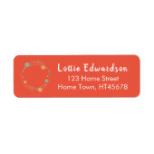 Bosguirlande retouradres etiket (Voorkant)