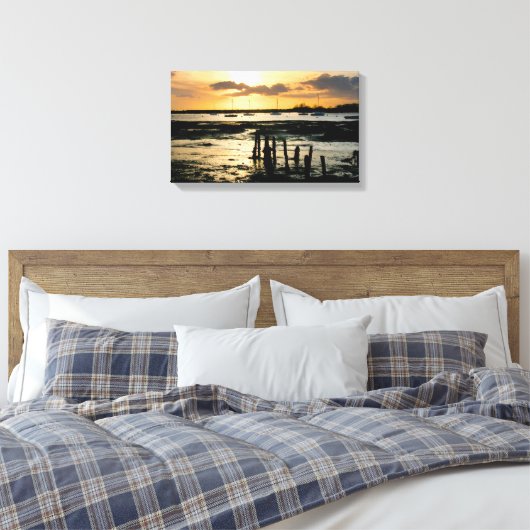Bosham-haven Canvas Afdruk (Insitu (Slaapkamer))