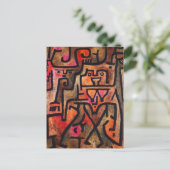 Bosheks, Paul Klee Abstracte kunst Briefkaart (Staand voorkant)