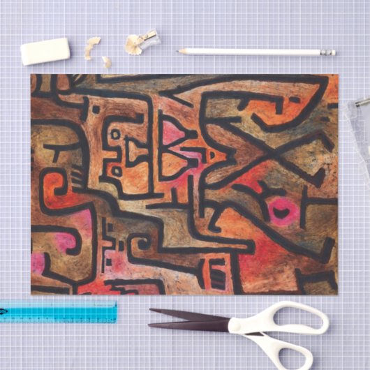 Bosheks, Paul Klee Abstracte kunst Tissuepapier (Craft)