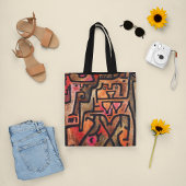 Bosheks, Paul Klee Abstracte kunst Tote Bag
