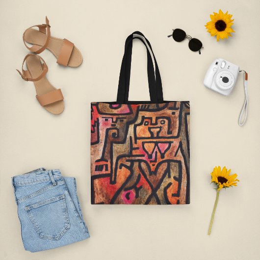 Bosheks, Paul Klee Abstracte kunst Tote Bag