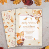 Bosherfst Baby Vos Baby Shower Kaart