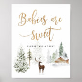 Bosherten Babies zijn zoet Poster (Voorkant)