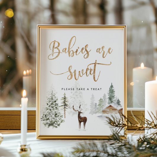 Bosherten Babies zijn zoet Poster