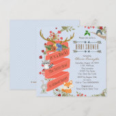 Bosherten Babyshower Kaart (Voorkant / Achterkant)