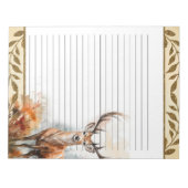 bosherten bosdieren Natuur thema Notitieblok (Voorkant)