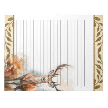 bosherten bosdieren Natuur thema Notitieblok