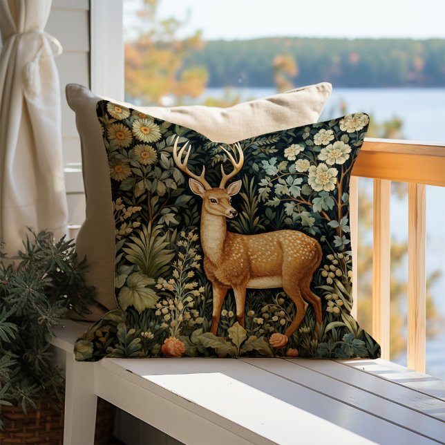  bosherten botanische bloementuin kussen (Creator heeft geüpload)