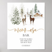 Bosherten cozy mamma-osa bar Poster (Voorkant)