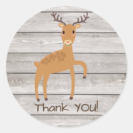 Bosherten dank u Sticker (Voorkant)