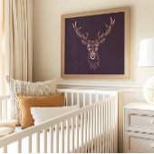 Bosherten-kinderkamer muur kunst poster afdruk