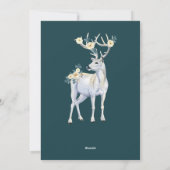 Bosherten Winterbos Feestdagenkaart (Achterkant)