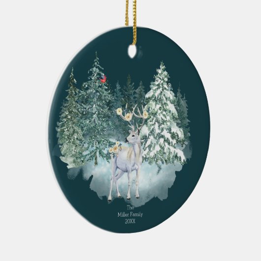 Bosherten Winterbos Keramisch Ornament (Rechts)