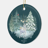 Bosherten Winterbos Keramisch Ornament (Links)