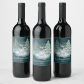 Bosherten Winterbos Wijn Etiket (Flessen)