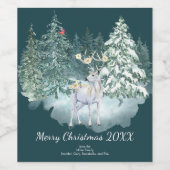 Bosherten Winterbos Wijn Etiket (Enkel label)