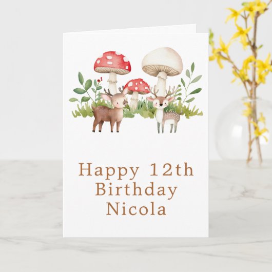 Boshertengeboortekaart Kaart (Gele Bloem)