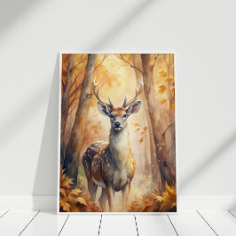 Boshertengehakt Herfst – Natuurgetrouwe Wandkunst Poster