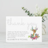 Boshertjes Bedankkaart Trouwdag (Staand voorkant)