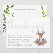 Boshertjes Bedankkaart Trouwdag (Voorkant / Achterkant)