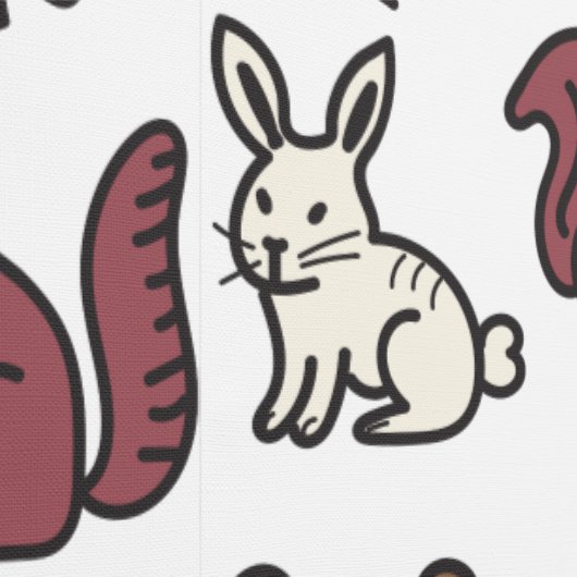 boshoedeldieren behang (Zoom)