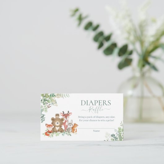 Boshoorndieren groenjongen douchedakelhandel informatiekaartje (Staand voorkant)