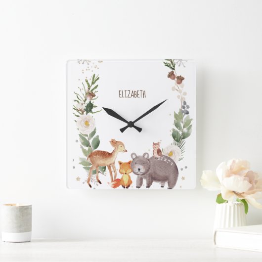 Boshoornenstrepen Vierkante Klok (Huis)