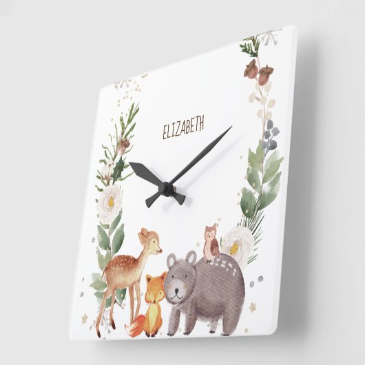 Boshoornenstrepen Vierkante Klok (Hoek)